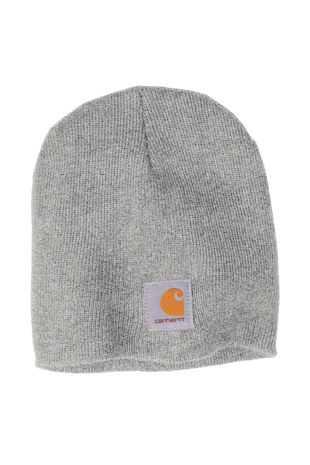 Carhartt Hats CTA205 Unisex Knit Beanie Heather Grey Flat Front