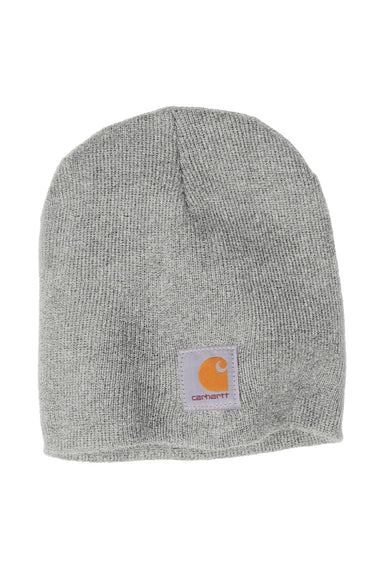 Carhartt Hats CTA205 Unisex Knit Beanie Heather Grey Flat Front