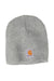 Carhartt Hats CTA205 Unisex Knit Beanie Heather Grey Flat Front