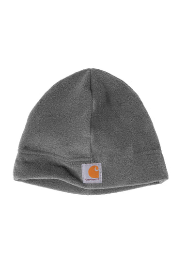 Carhartt Hats CTA207 Unisex Fleece Beanie Heather Charcoal Grey Flat Front