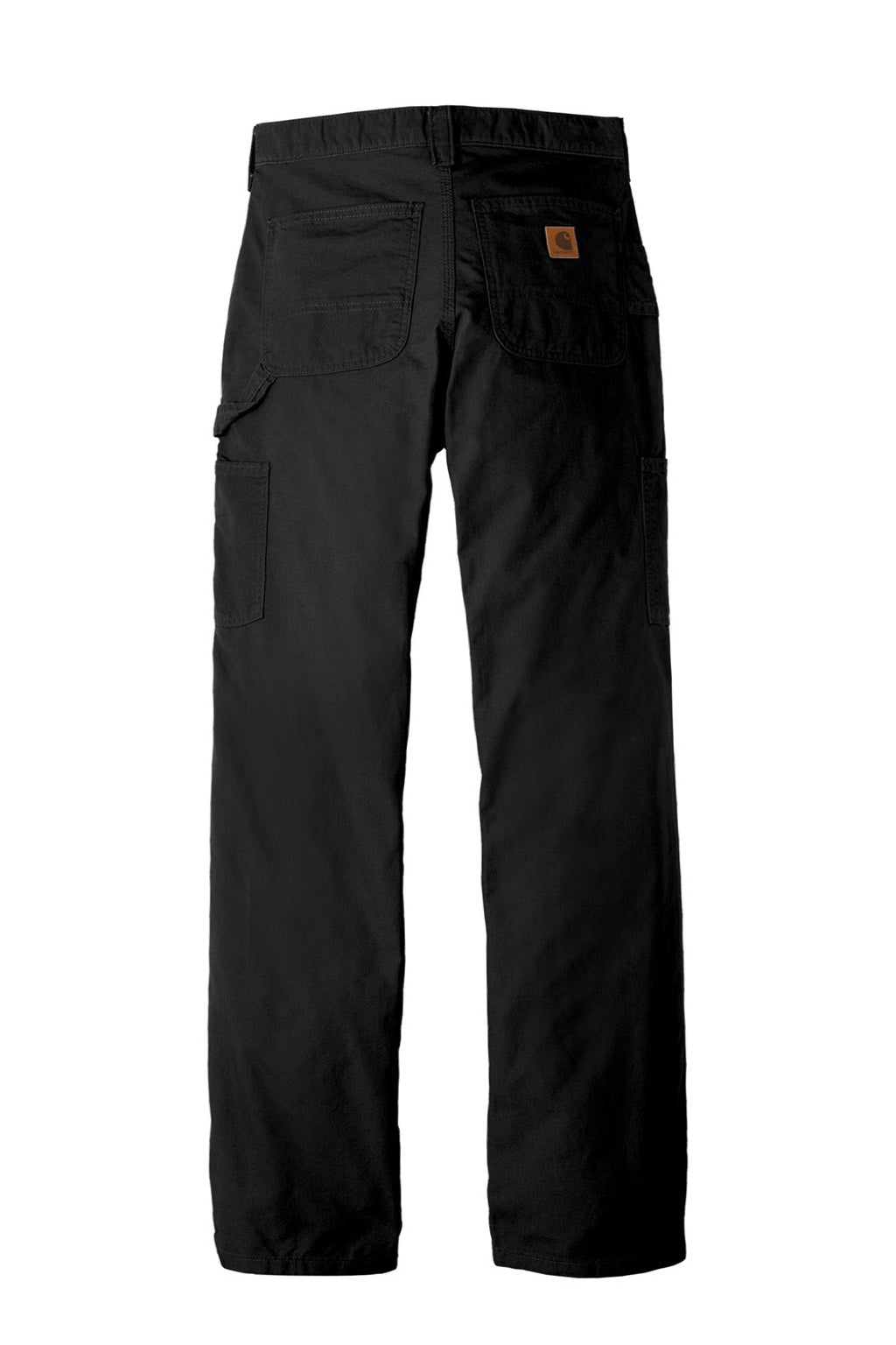 Carhartt CTB151 Mens Canvas Work Dungarees w/ Pockets Black Flat Back
