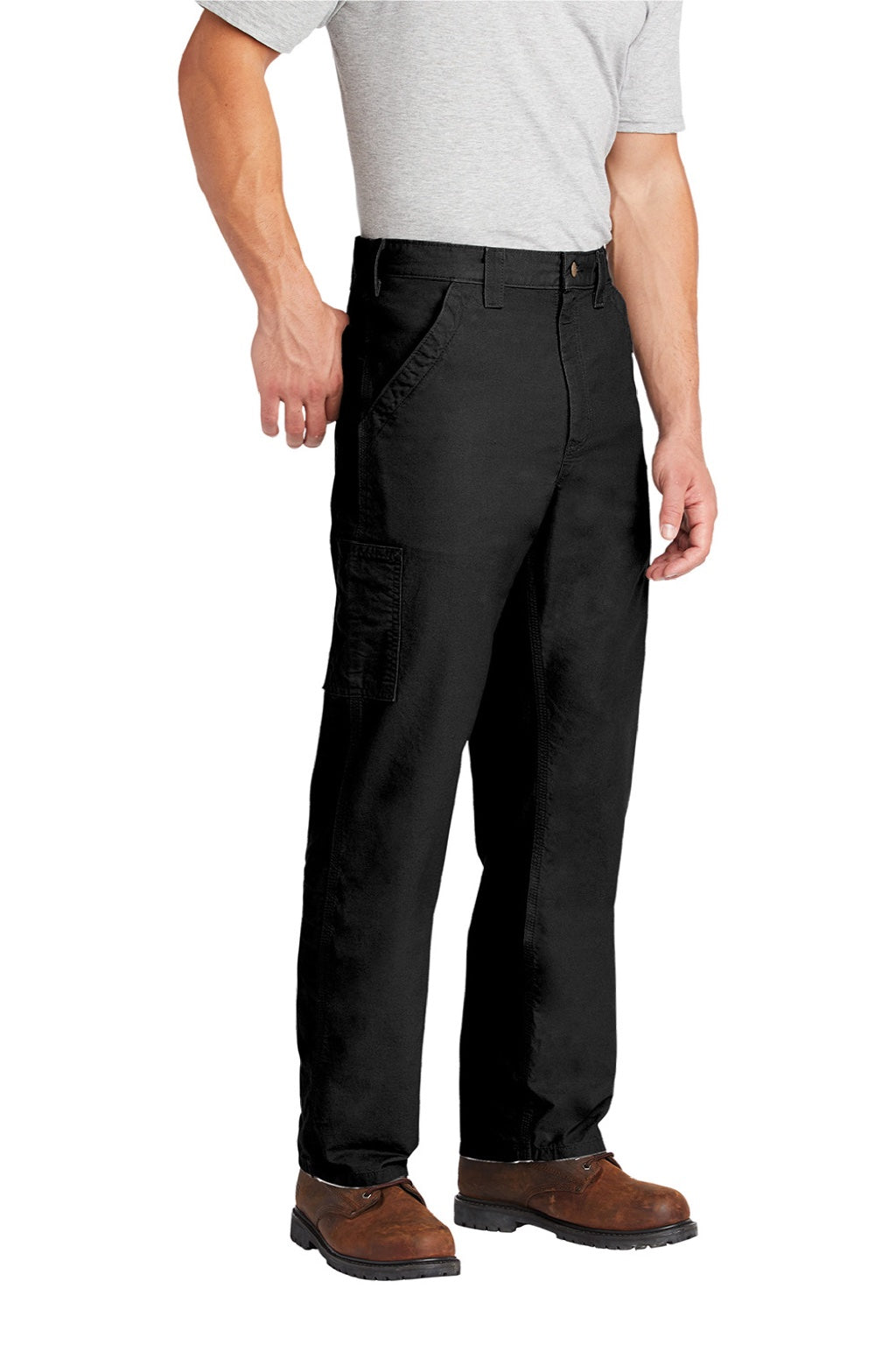 Carhartt CTB151 Mens Canvas Work Dungarees w/ Pockets Black Model 3q