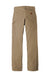 Carhartt CTB151 Mens Canvas Work Dungarees w/ Pockets Dark Khaki Brown Flat Back