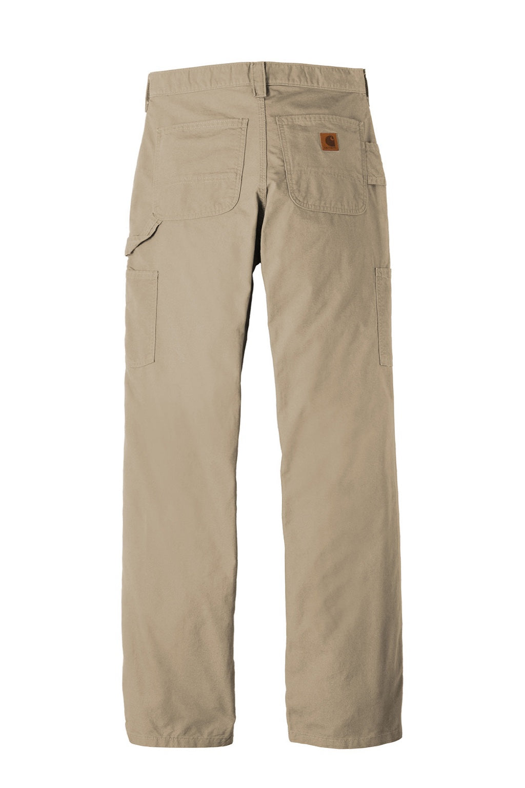 Carhartt CTB151 Mens Canvas Work Dungarees w/ Pockets Tan Brown Flat Back