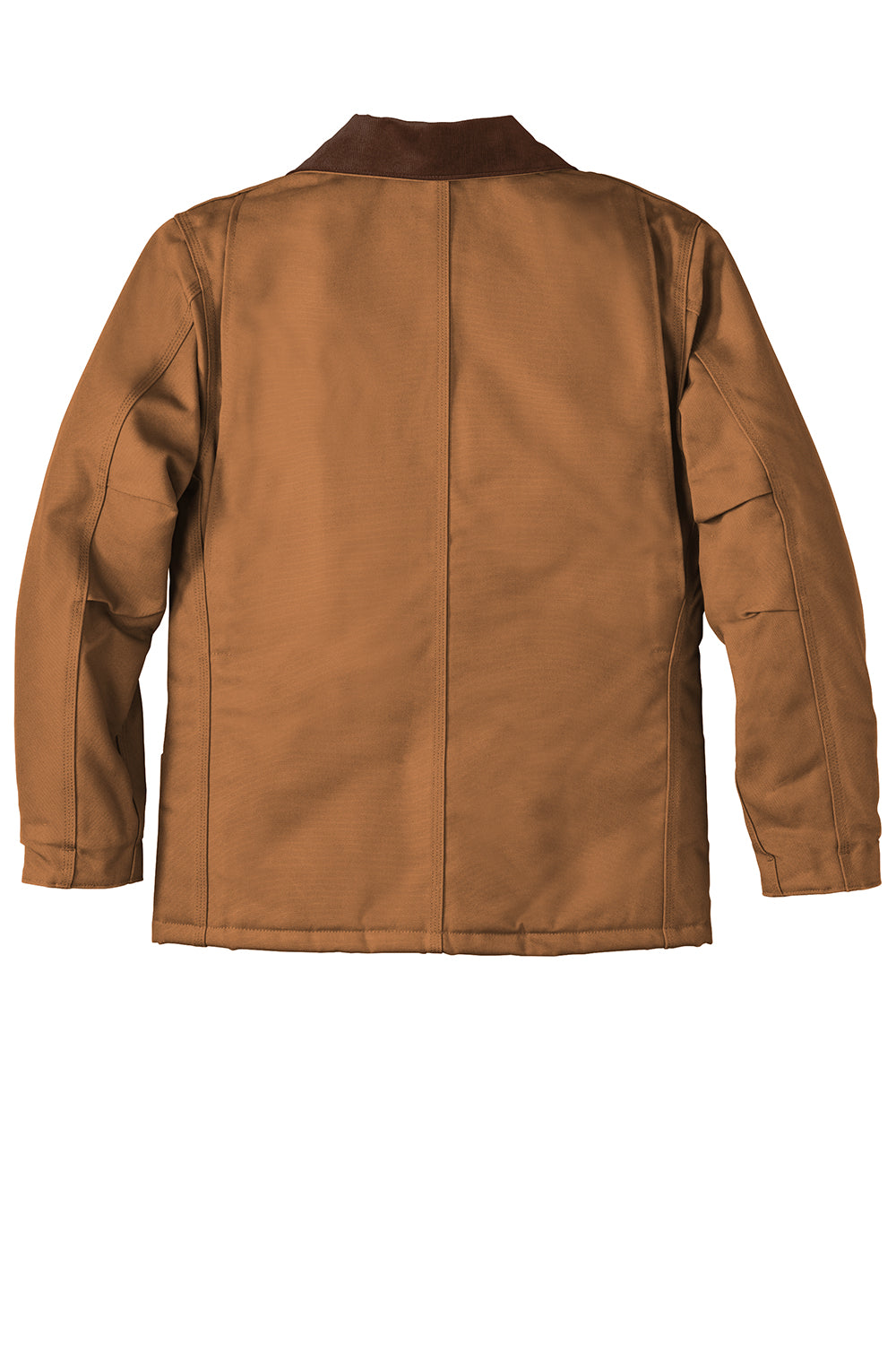 Carhartt CTC003/CTTC003 Mens Wind & Water Resistant Duck Cloth Full Zip Jacket Carhartt Brown Flat Back