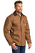 Carhartt CTC003/CTTC003/CT106674/CTT106674 Mens Wind & Water Resistant Duck Cloth Full Zip Jacket Carhartt Brown Model 3Q