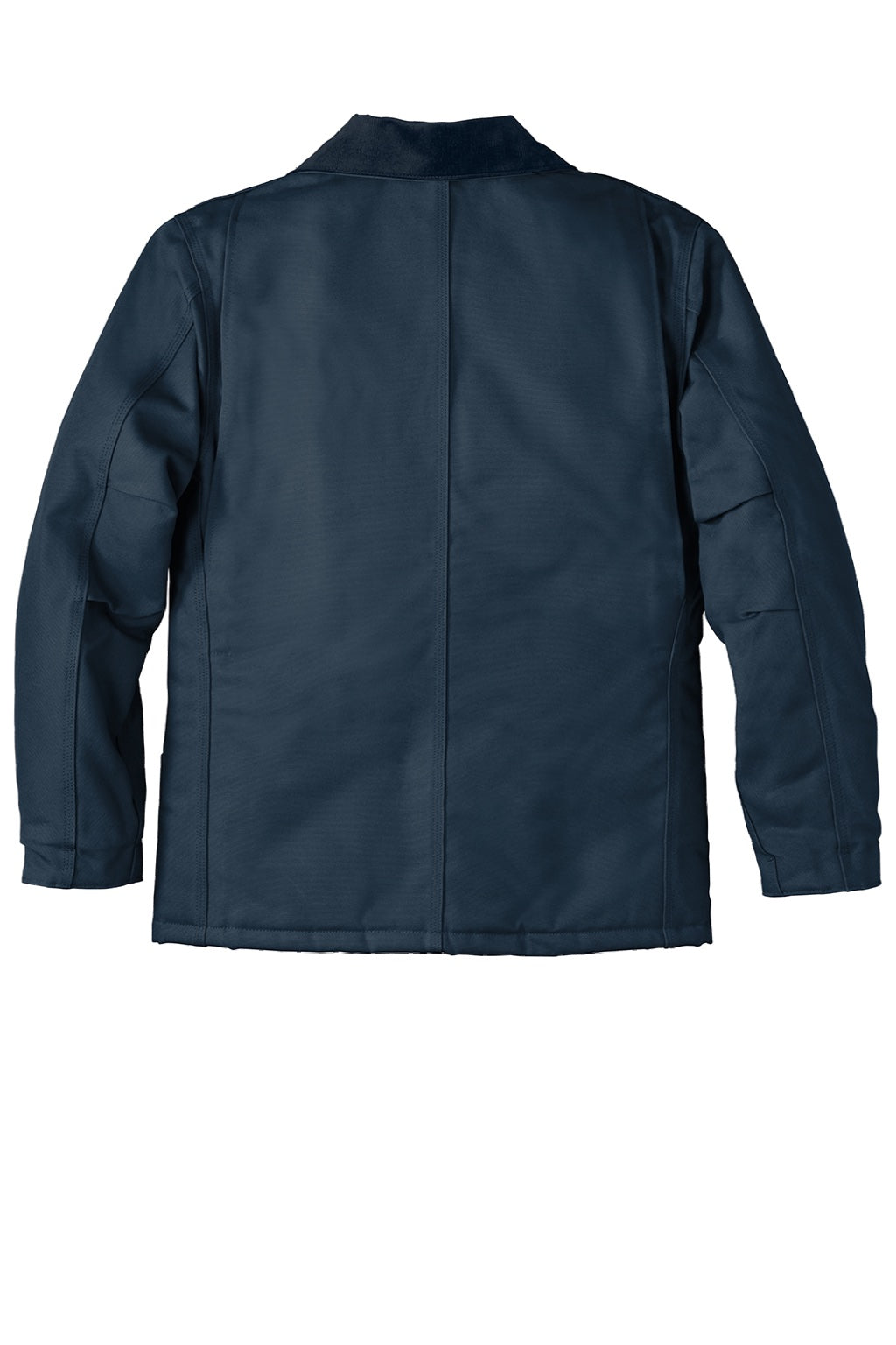 Carhartt CTC003/CTTC003/CT106674/CTT106674 Mens Wind & Water Resistant Duck Cloth Full Zip Jacket Navy Blue Flat Back
