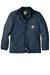 Carhartt CTC003/CTTC003 Mens Wind & Water Resistant Duck Cloth Full Zip Jacket Navy Blue Flat Front