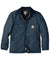 Carhartt CTC003/CTTC003/CT106674/CTT106674 Mens Wind & Water Resistant Duck Cloth Full Zip Jacket Navy Blue Flat Front