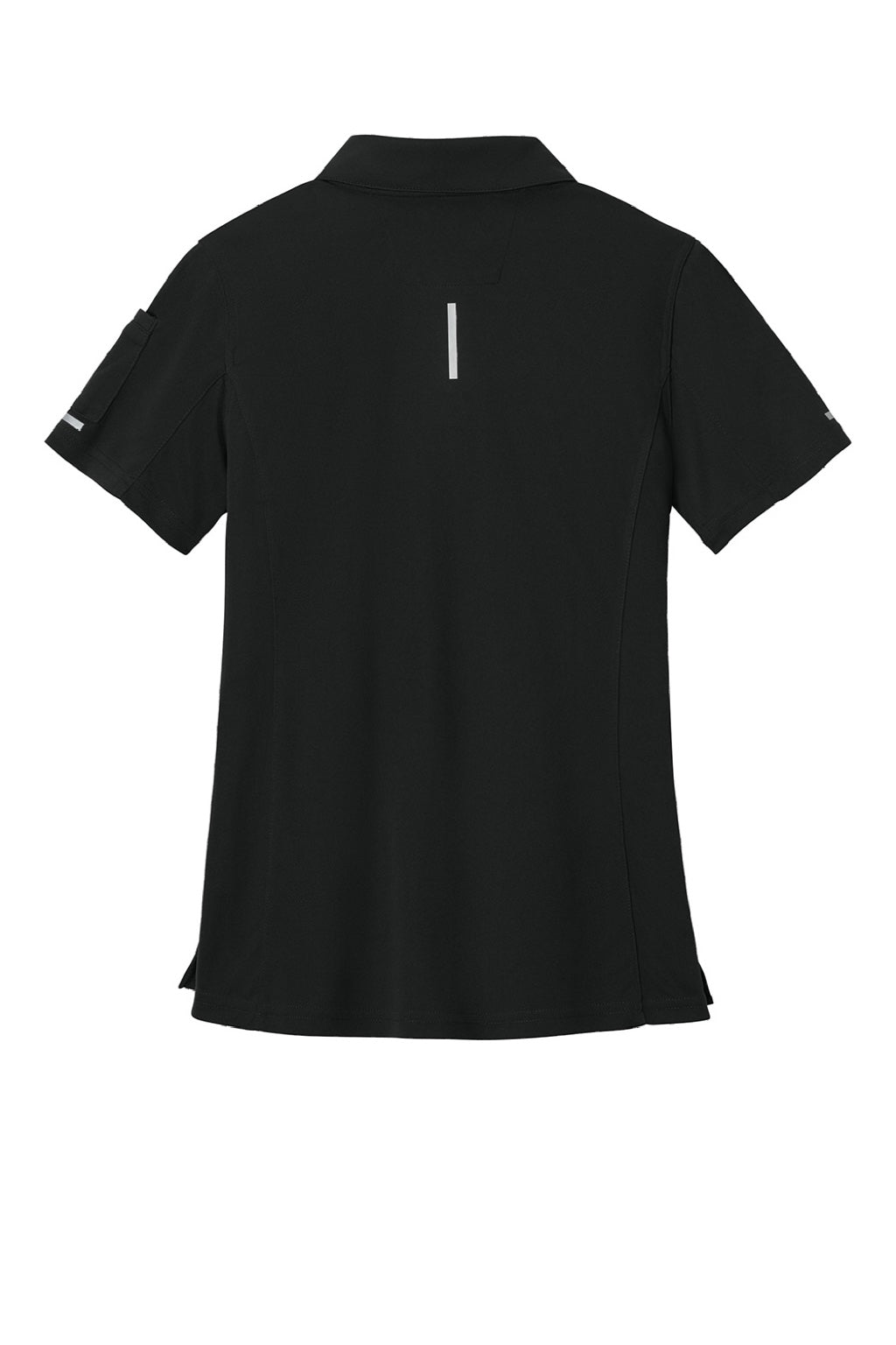 Carhartt CTC12119 Womens FLD & RSCU Short Sleeve Polo Shirt w/ Pocket Black Flat Back