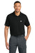 Carhartt CTC16119 Mens FLD & RSCU Short Sleeve Polo Shirt w/ Pocket Black Model Front