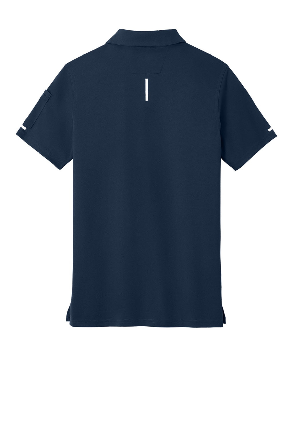 Carhartt CTC16119 Mens FLD & RSCU Short Sleeve Polo Shirt w/ Pocket Dark Navy Blue Flat Back
