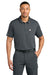 Carhartt CTC16119 Mens FLD & RSCU Short Sleeve Polo Shirt w/ Pocket Pewter Grey Model Front