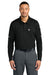 Carhartt CTC16129 Mens FLD & RSCU Long Sleeve Polo Shirt w/ Pocket Black Model Front