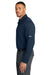 Carhartt CTC16129 Mens FLD & RSCU Long Sleeve Polo Shirt w/ Pocket Dark Navy Blue Model Side