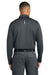 Carhartt CTC16129 Mens FLD & RSCU Long Sleeve Polo Shirt w/ Pocket Pewter Grey Model Back