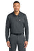 Carhartt CTC16129 Mens FLD & RSCU Long Sleeve Polo Shirt w/ Pocket Pewter Grey Model Front