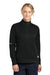 Carhartt CTC82912 Womens FLD & RSCU 1/4 Zip Sweatshirt w/ Pockets Black Model Front
