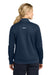 Carhartt CTC82912 Womens FLD & RSCU 1/4 Zip Sweatshirt w/ Pockets Dark Navy Blue Model Back