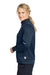 Carhartt CTC82912 Womens FLD & RSCU 1/4 Zip Sweatshirt w/ Pockets Dark Navy Blue Model Side