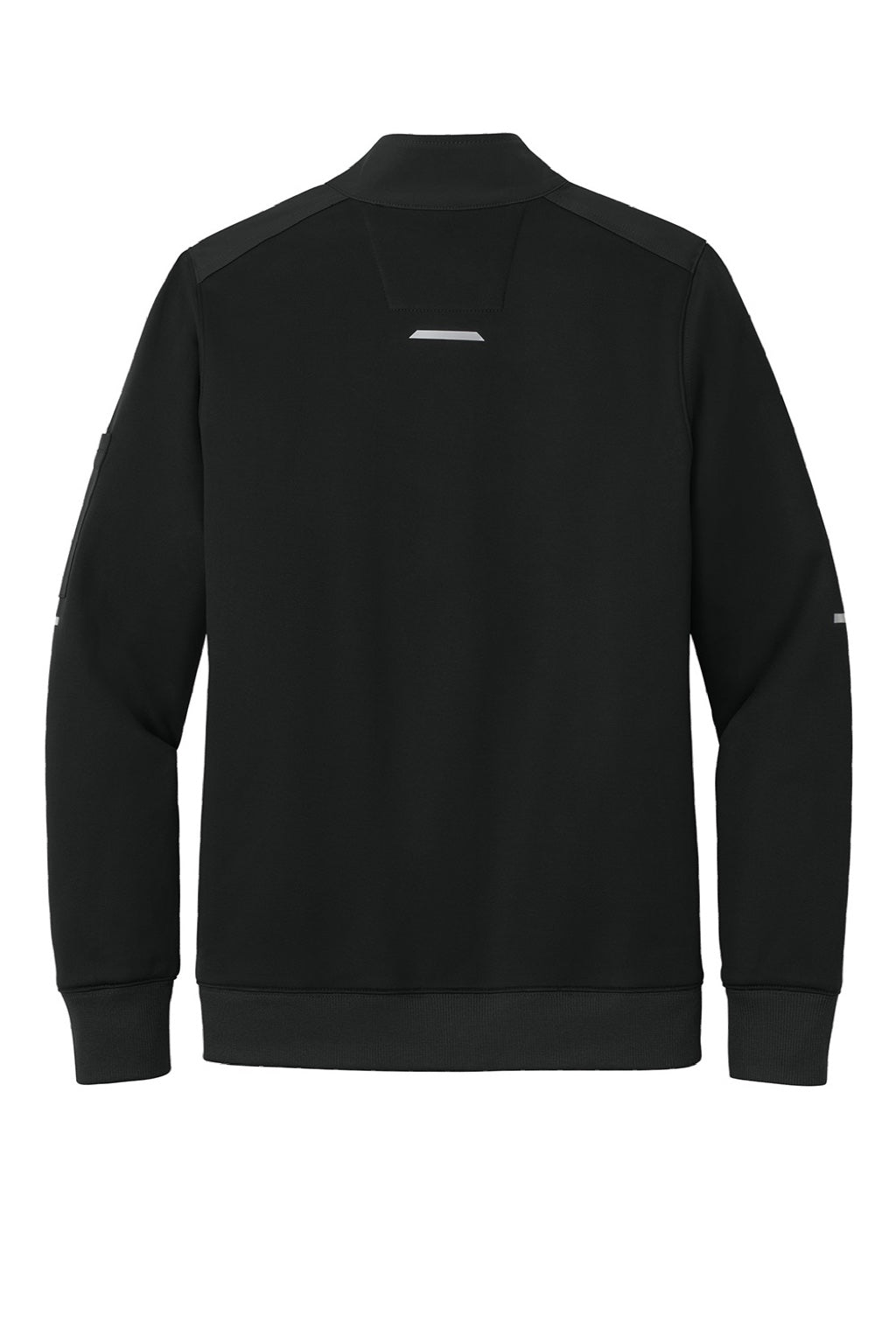 Carhartt CTC86912 Mens FLD & RSCU 1/4 Zip Sweatshirt w/ Pockets Black Flat Back