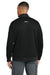Carhartt CTC86912 Mens FLD & RSCU 1/4 Zip Sweatshirt w/ Pockets Black Model Back