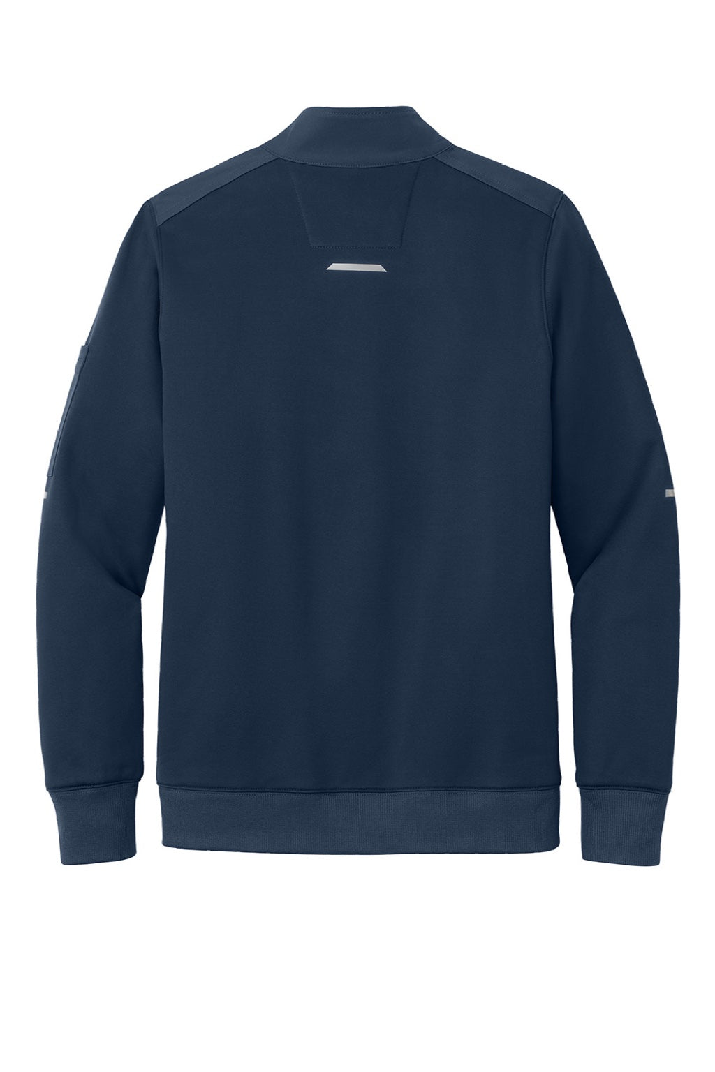 Carhartt CTC86912 Mens FLD & RSCU 1/4 Zip Sweatshirt w/ Pockets Dark Navy Blue Flat Back