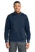 Carhartt CTC86912 Mens FLD & RSCU 1/4 Zip Sweatshirt w/ Pockets Dark Navy Blue Model Front