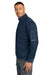 Carhartt CTC86912 Mens FLD & RSCU 1/4 Zip Sweatshirt w/ Pockets Dark Navy Blue Model Side