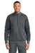 Carhartt CTC86912 Mens FLD & RSCU 1/4 Zip Sweatshirt w/ Pockets Pewter Grey Model Front
