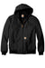Carhartt CTJ131/CTTJ131/CT106678/CTT106678 Mens Wind & Water Resistant Duck Cloth Full Zip Hooded Work Jacket Black Flat Front
