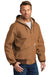 Carhartt CTJ131/CTTJ131/CT106678/CTT106678 Mens Wind & Water Resistant Duck Cloth Full Zip Hooded Work Jacket Carhartt Brown Model 3Q
