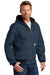 Carhartt CTJ131/CTTJ131/CT106678/CTT106678 Mens Wind & Water Resistant Duck Cloth Full Zip Hooded Work Jacket Navy Blue Model 3Q