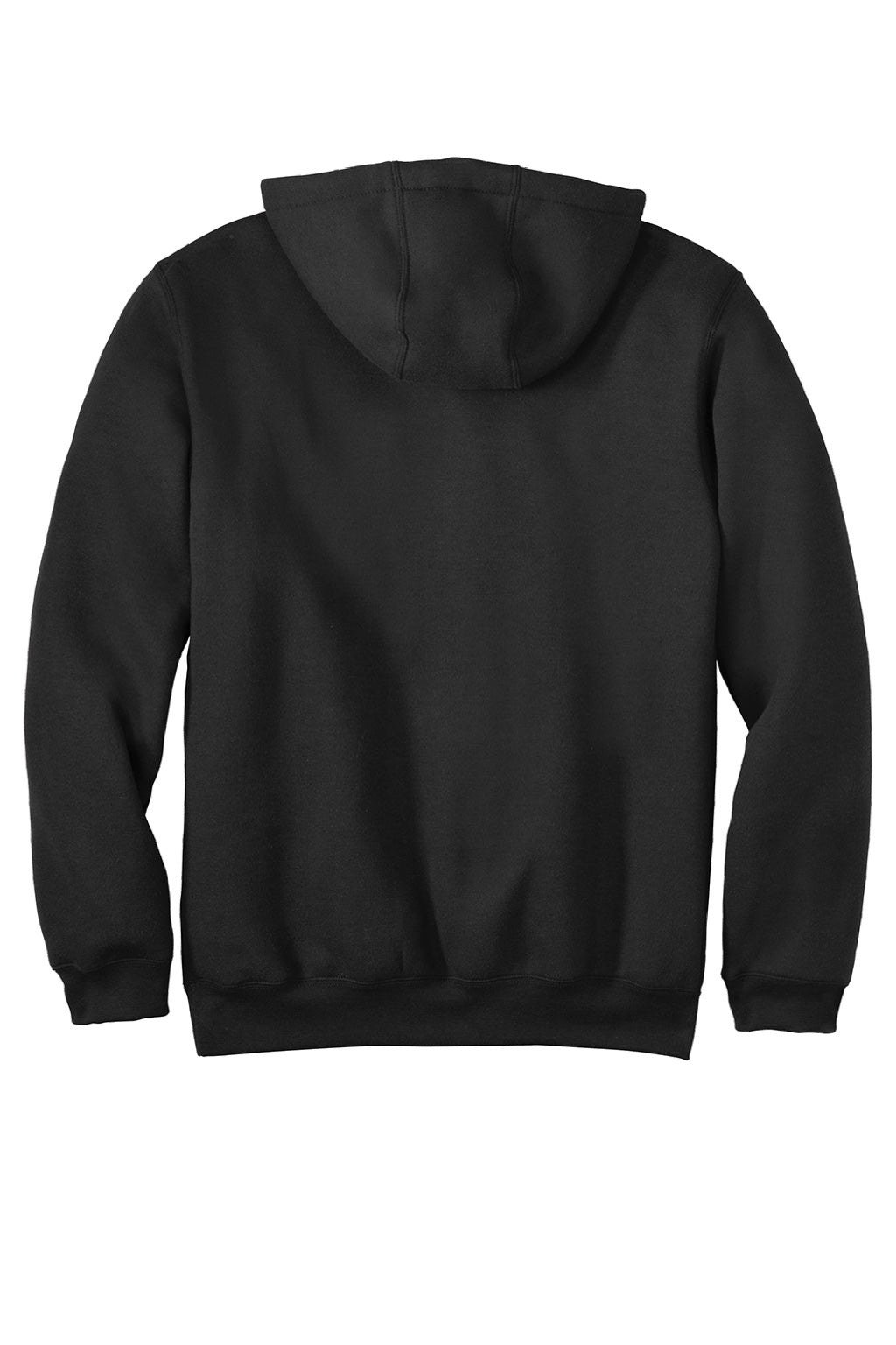 Carhartt CTK121/CTTK121 Mens Hooded Sweatshirt Hoodie w/ Pouch Pocket Black Flat Back
