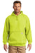 Carhartt CTK121/CTTK121 Mens Hooded Sweatshirt Hoodie w/ Pouch Pocket Brite Lime Green Model Front