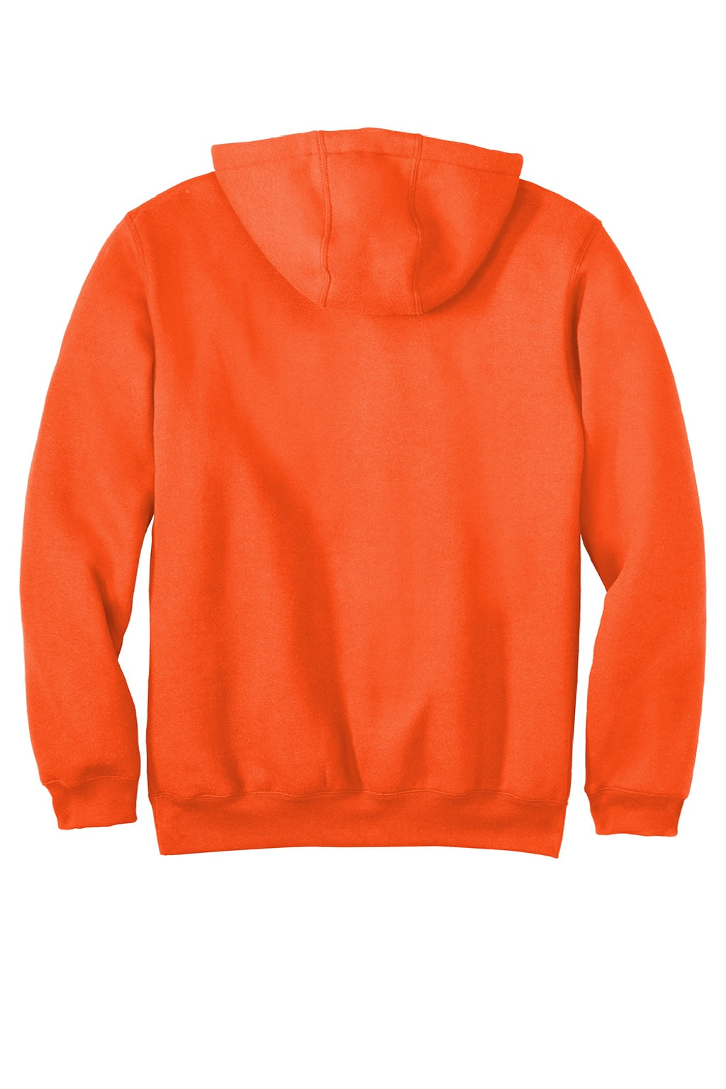 Carhartt CTK121/CTTK121 Mens Hooded Sweatshirt Hoodie w/ Pouch Pocket Brite Orange Flat Back
