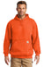 Carhartt CTK121/CTTK121 Mens Hooded Sweatshirt Hoodie Brite Orange Model Front