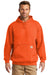 Carhartt CTK121/CTTK121 Mens Hooded Sweatshirt Hoodie w/ Pouch Pocket Brite Orange Model Front