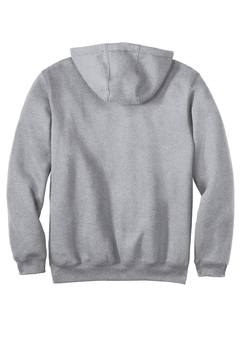 Carhartt CTK121/CTTK121 Mens Hooded Sweatshirt Hoodie w/ Pouch Pocket Heather Grey Flat Back