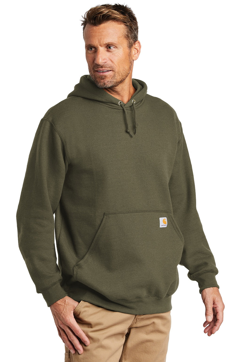 Carhartt CTK121/CTTK121 Mens Hooded Sweatshirt Hoodie w/ Pouch Pocket Moss Green Model 3Q
