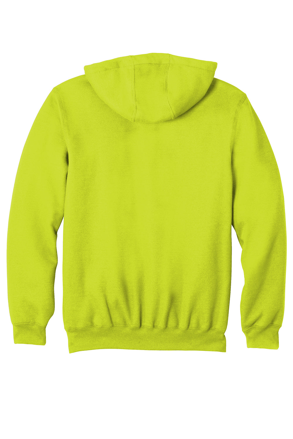 Carhartt CTK122 Mens Full Zip Hooded Sweatshirt Hoodie Brite Lime Green Flat Back