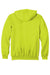 Carhartt CTK122 Mens Full Zip Hooded Sweatshirt Hoodie w/ Pockets Brite Lime Green Flat Back