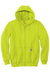 Carhartt CTK122 Mens Full Zip Hooded Sweatshirt Hoodie Brite Lime Green Flat Front