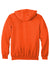 Carhartt CTK122 Mens Full Zip Hooded Sweatshirt Hoodie Brite Orange Flat Back
