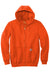 Carhartt CTK122 Mens Full Zip Hooded Sweatshirt Hoodie w/ Pockets Brite Orange Flat Front