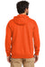 Carhartt CTK122 Mens Full Zip Hooded Sweatshirt Hoodie w/ Pockets Brite Orange Model Back