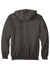 Carhartt CTK122 Mens Full Zip Hooded Sweatshirt Hoodie Heather Carbon Grey Flat Back