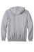Carhartt CTK122 Mens Full Zip Hooded Sweatshirt Hoodie w/ Pockets Heather Grey Flat Back