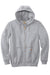 Carhartt CTK122 Mens Full Zip Hooded Sweatshirt Hoodie w/ Pockets Heather Grey Flat Front