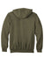 Carhartt CTK122 Mens Full Zip Hooded Sweatshirt Hoodie w/ Pockets Moss Green Flat Back